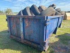 Roll-off Dumpster With Tires