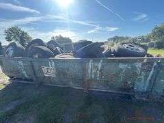 Roll-off Dumpster With Tires