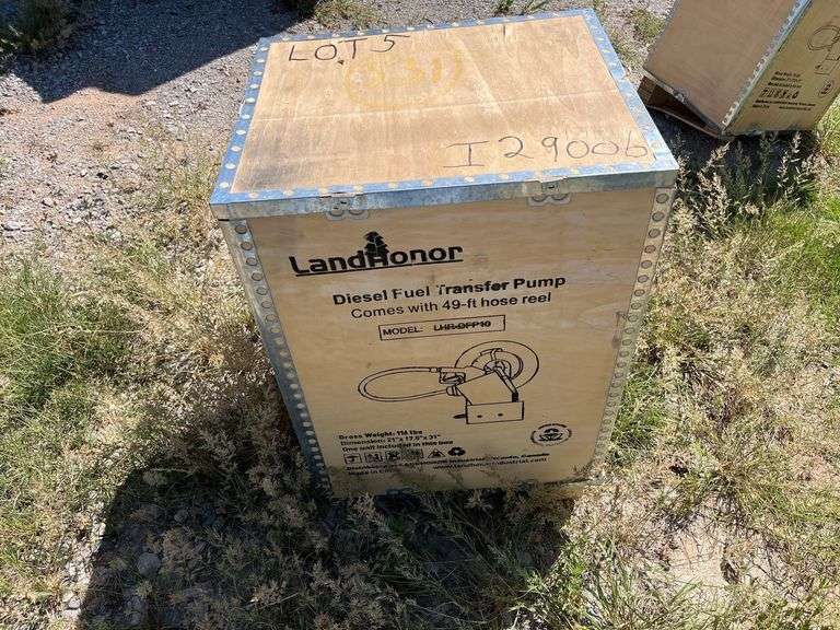 2025 LandHonor LHR-DFP10 Diesel Fuel Transfer Pump with Hose Reel
