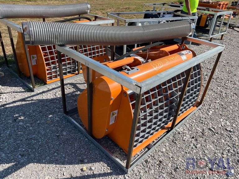 2025 LandHonor DCM-11-250G Hydraulic Double Discharge Concrete Mixer Skid Steer Attachment