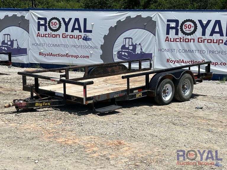 2003 Big Tex 10PI 16ft. T/A Pipe Top Utility Trailer