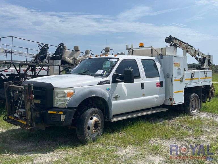 2011 Ford F-550 Iowa 1015 3,200LB Crane Mechanics Truck