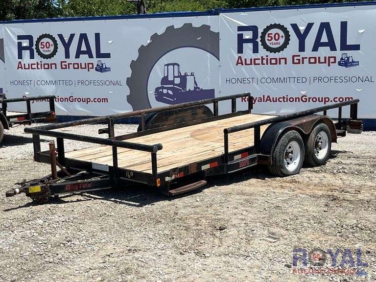 2003 Big Tex 10PI 16ft. T/A Pipe Top Utility Trailer
