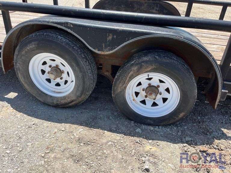 2004 Big Tex 10PI 16ft. T/A Pipe Top Utility Trailer