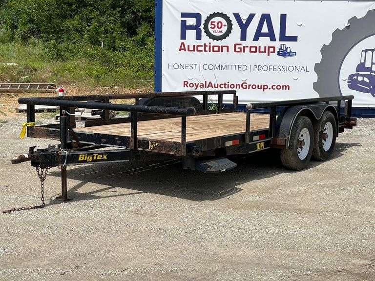2005 Big Tex 10PI 16ft. T/A Pipe Top Utility Trailer
