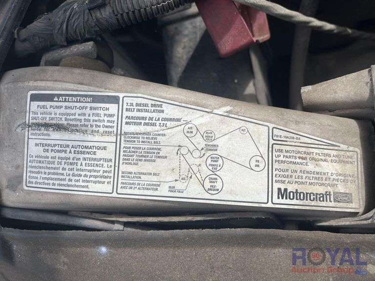 2000 Ford F-450 Auto Crane 6006H 6,000LB Crane Service Truck