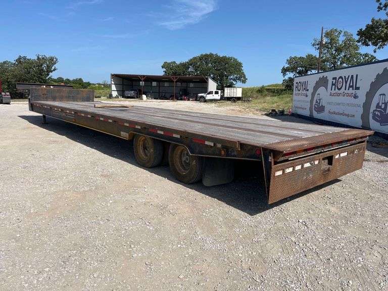 2000 Trail King TK70SA-48.2 T/A 43 Ton Hydraulic Slide Axle Step Deck Trailer