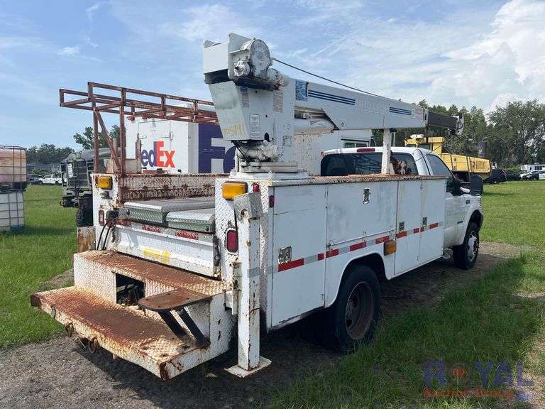2000 Ford F-450 Auto Crane 6006H 6,000LB Crane Service Truck