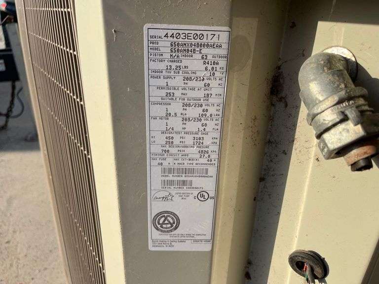 Bryant 650AN048-E A/C Unit