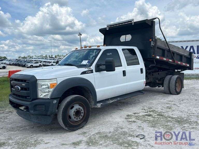 2016 Ford F-550 Crew Cab Mason Dump Truck