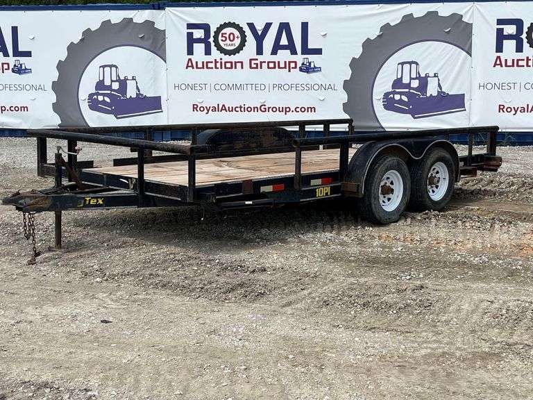 2005 Big Tex 10PI 16ft. T/A Pipe Top Utility Trailer