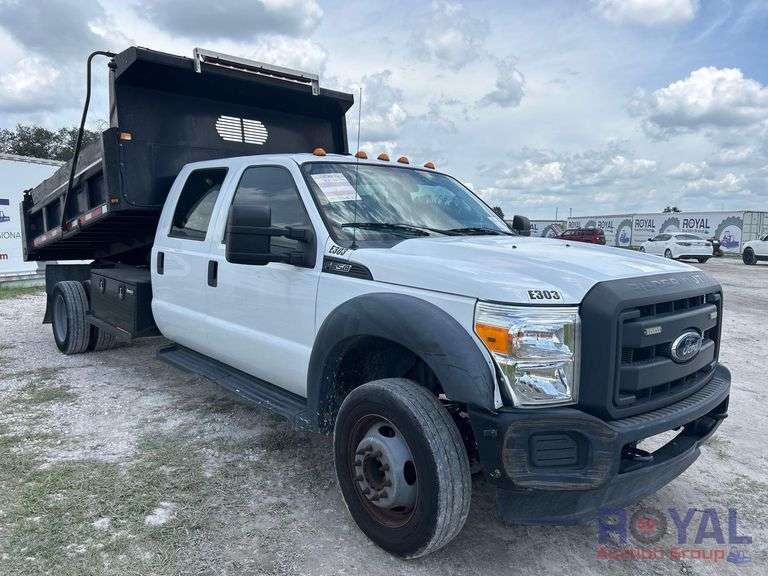 2016 Ford F-550 Crew Cab Mason Dump Truck