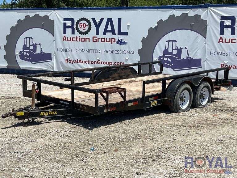 2003 Big Tex 10PI 16ft. T/A Pipe Top Utility Trailer