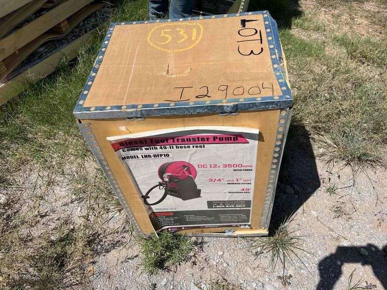 2025 LandHonor LHR-DFP10 Diesel Fuel Transfer Pump with Hose Reel