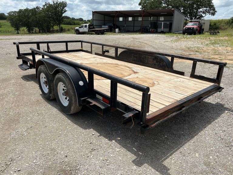 2005 Big Tex 10PI 16ft. T/A Pipe Top Utility Trailer