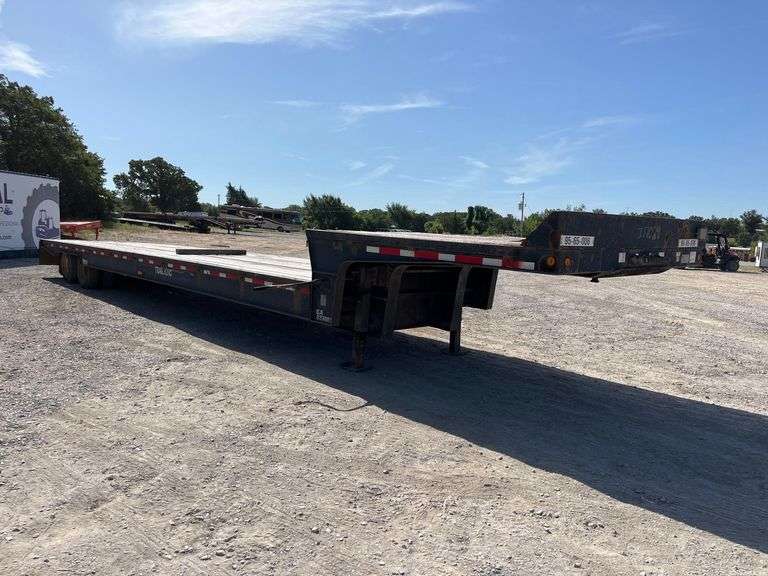 2000 Trail King TK70SA-48.2 T/A 43 Ton Hydraulic Slide Axle Step Deck Trailer