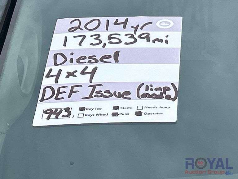2014 Dodge Ram 3500 4x4 Crew Cab Pickup Truck