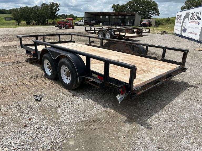 2003 Big Tex 10PI 16ft. T/A Pipe Top Utility Trailer