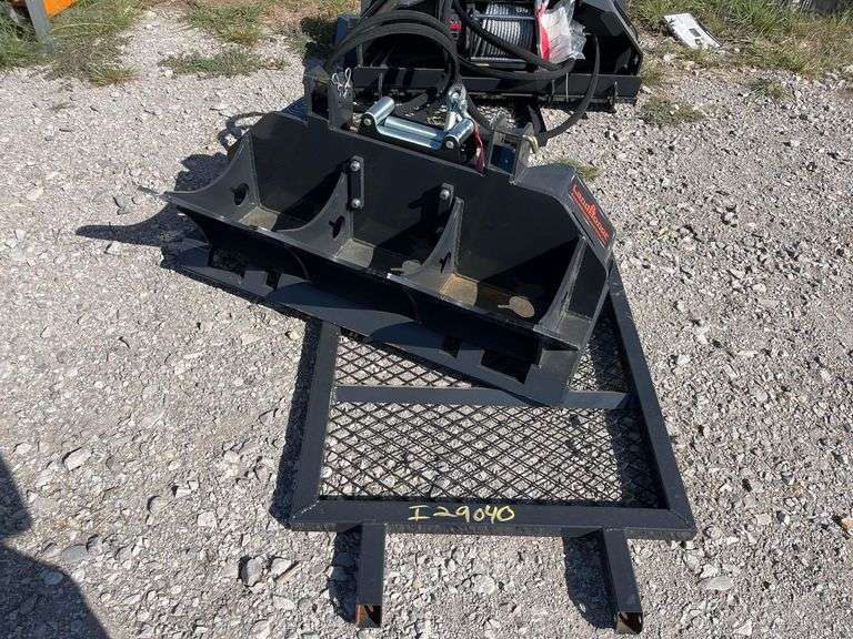 LandHonor 15,000lbs Hydraulic Logging Winch Skid Steer Attachment