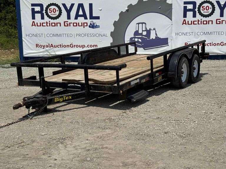 2003 Big Tex 10PI 16ft. T/A Pipe Top Utility Trailer
