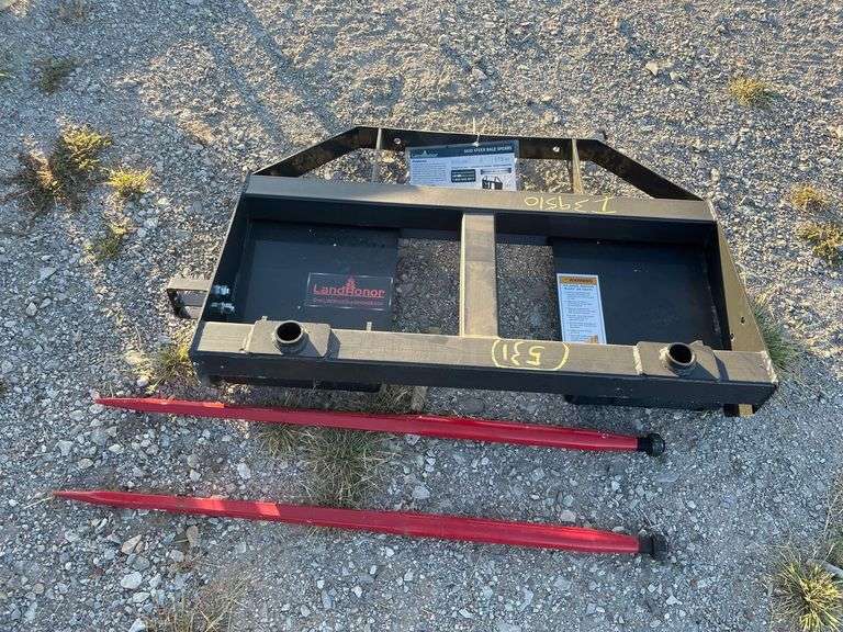 2025 LandHonor BS-12-2500G Bale Spears Skid Steer Attachment