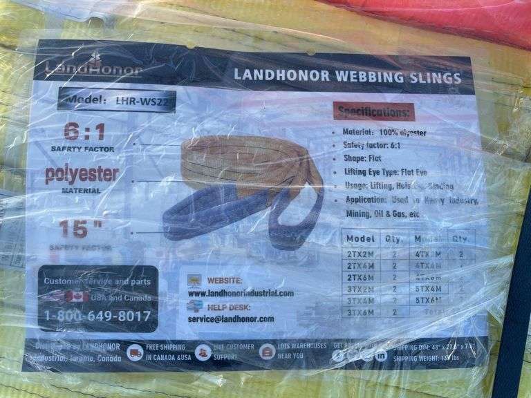 2025 LandHonor LHR-WS22 Webbing Slings