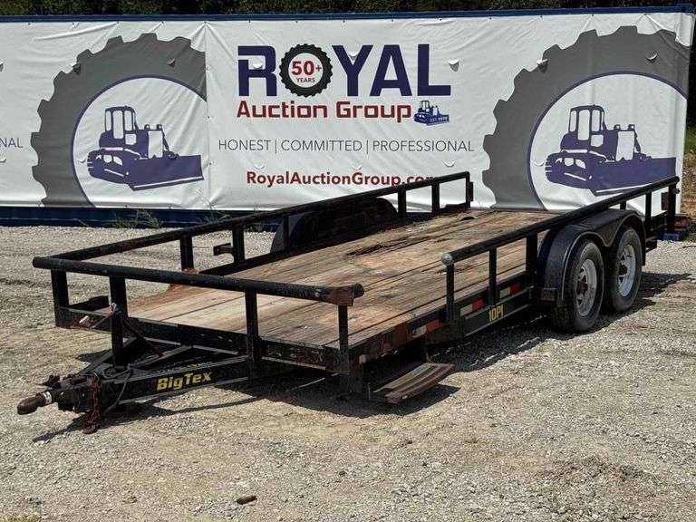 2003 Big Tex 10PI 16ft. T/A Pipe Top Utility Trailer