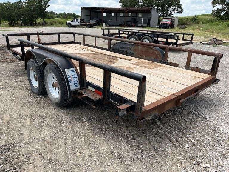 2005 Big Tex 10PI 16ft. T/A Pipe Top Utility Trailer