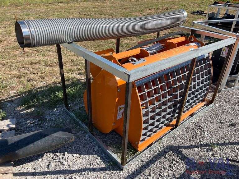 2025 LandHonor DCM-11-250G Hydraulic Double Discharge Concrete Mixer Skid Steer Attachment