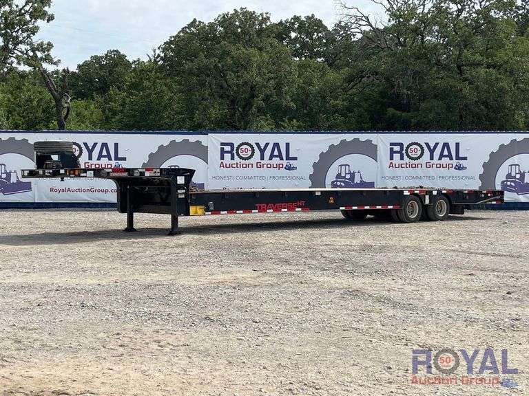 2019 Fontaine Traverse HT T/A 48ft. 41 Ton Hydraulic Dovetail Equipment Trailer