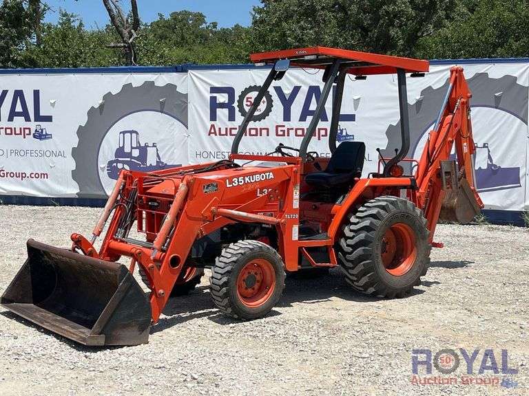 2001 Kubota L35 4WD Tractor Loader Backhoe