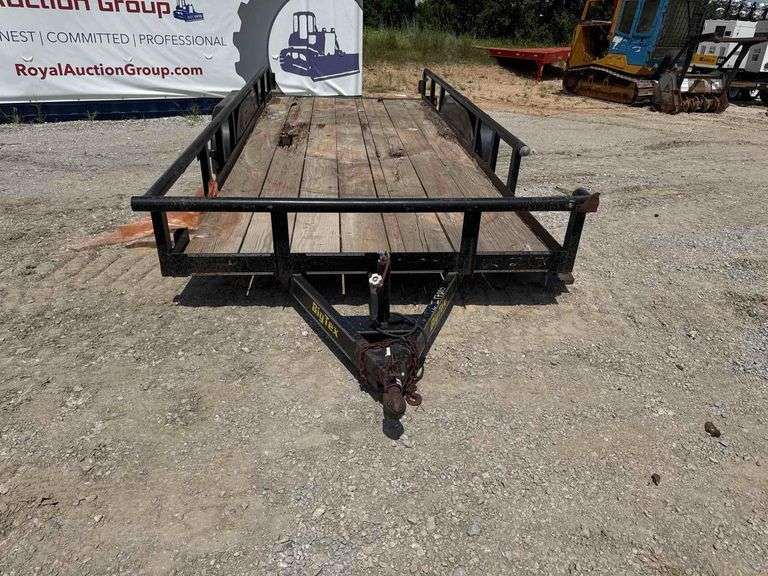 2003 Big Tex 10PI 16ft. T/A Pipe Top Utility Trailer