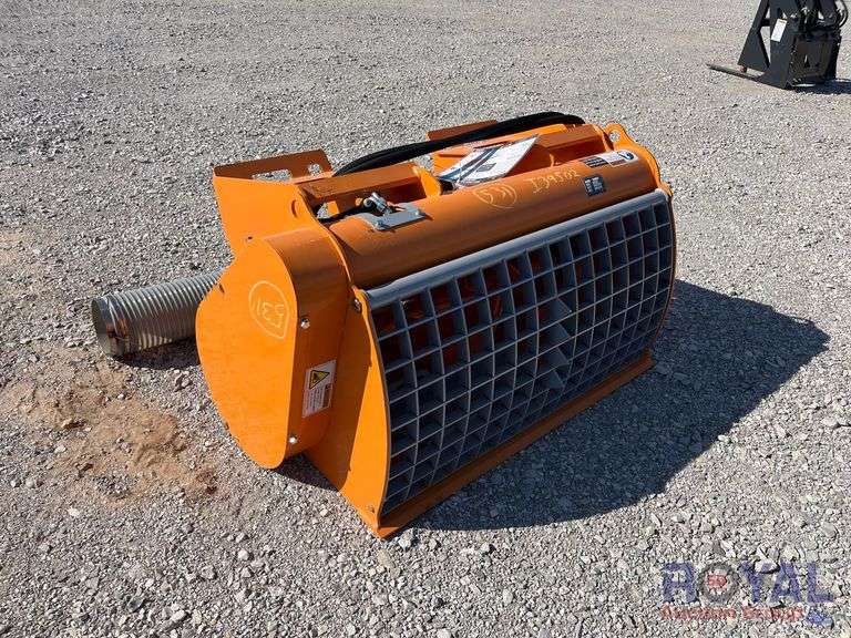 2025 LandHonor DCM-11-250G Hydraulic Double Discharge Concrete Mixer Skid Steer Attachment