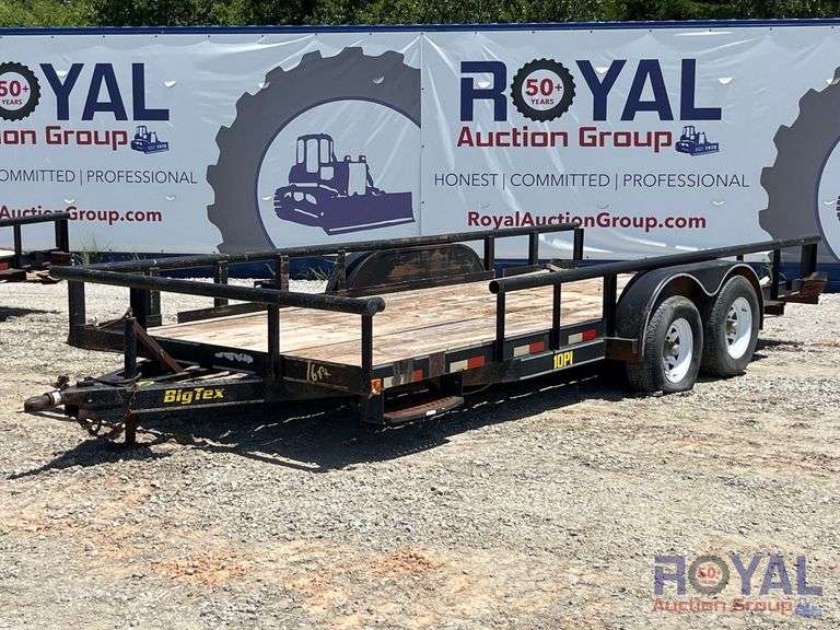 2004 Big Tex 10PI 16ft. T/A Pipe Top Utility Trailer