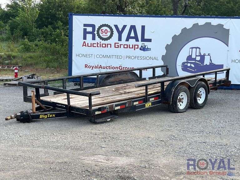 2004 Big Tex 10PI 18ft T/A Pipe Top Utility Trailer