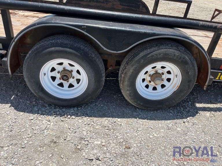 2003 Big Tex 10PI 16ft. T/A Pipe Top Utility Trailer