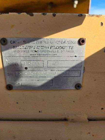 2007 Mauldin MT-500 T/A Tack Trailer