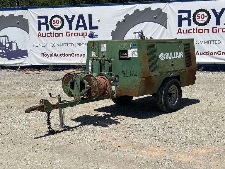 Sullair 185 DPO JD 100psi Towable Air Compressor