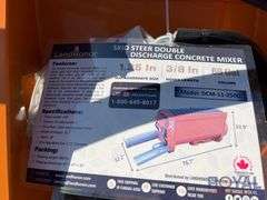 2025 LandHonor DCM-11-250G Hydraulic Double Discharge Concrete Mixer Skid Steer Attachment