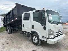 2017 Isuzu NPR Crew Cab 14FT Landscape Dump Truck