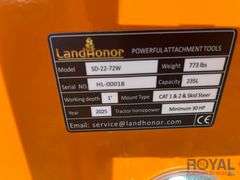2025 LandHonor SD-22-72W 65in No Till Seed Drill for Tractor and Skid Steer Attachment