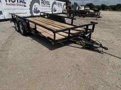 2003 Big Tex 10PI 16ft. T/A Pipe Top Utility Trailer