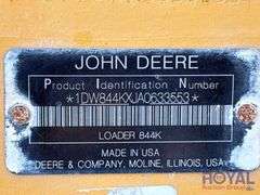 2011 John Deere 844K Articulated Wheel Loader
