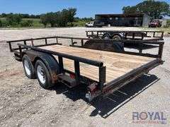 2003 Big Tex 10PI 16ft. T/A Pipe Top Utility Trailer
