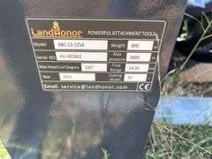 2025 LandHonor ABC-13-125A Hydraulic 42in Articulating Brush Cutter Skid Steer Attachment