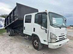 2017 Isuzu NPR Crew Cab 14FT Landscape Dump Truck