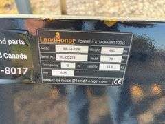 2025 LandHonor RB-14-78W 78in Rock Bucket Skid Steer Attachment