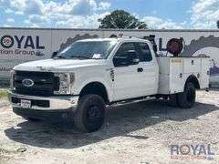 2019 Ford F-350 4x4 Ext. Cab Palfinger PSC 3216 4,000LB Crane Service Truck