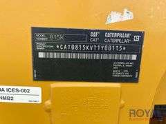 2019 Caterpillar 815K Articulated Compactor