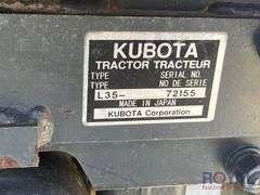 2001 Kubota L35 4WD Tractor Loader Backhoe
